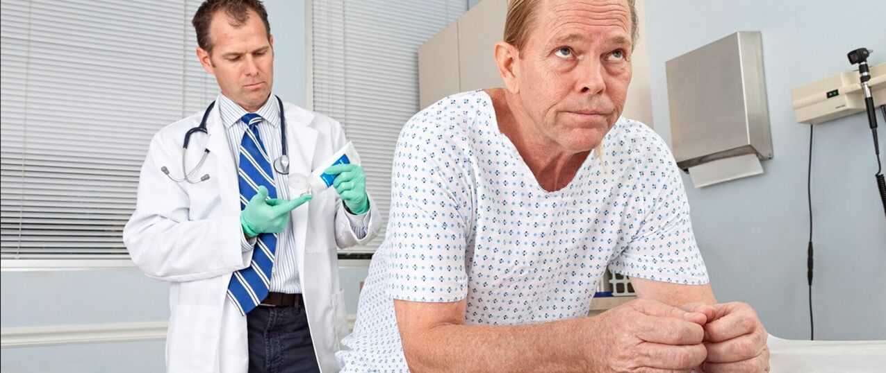 Patient with a patient with prostatitis