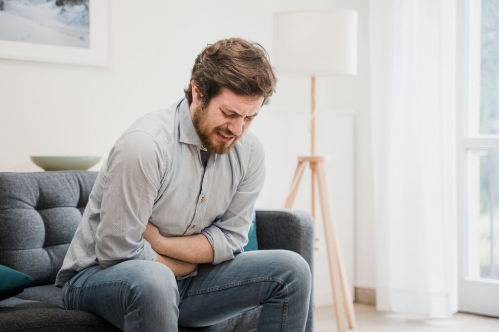 A man has symptoms of prostatitis